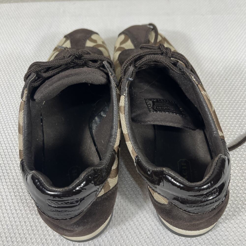 COACH KATHLEEN Brown Classic Women’s Sneakers Size‎ 6.5M - Picture 3 of 12